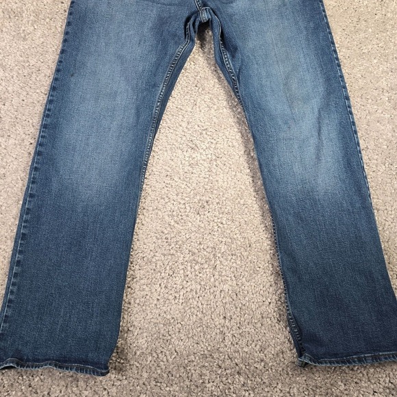 Wrangler Mens Bootcut Jeans 36x32 [Fits 34x31] Blue Relax Workwear Western Rodeo - Picture 2 of 16